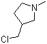 结构式 CAS# 58689-43-3, 3-氯甲基-1-甲基吡咯烷