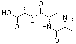 结构式 CAS# 5874-89-5, D-丙氨酰-L-丙氨酰-L-丙氨酸