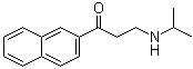 结构式 CAS# 58753-54-1, 3-[异丙基氨基]-1-(2-萘基)-1-丙酮