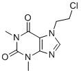 structure of CAS# 5878-61-5, 7-(2-Chloroethyl)Theophylline;7-(2-Chloroethyl)-1,3-Dimethyl-Purine-2,6-Dione; 7-(2-Chloroethyl)-1,3-Dimethyl-Xanthine; Kbioss_002446