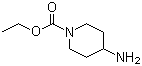 结构式 CAS# 58859-46-4, 4-氨基-1-哌啶甲酸乙酯; N-乙氧羰基-4-氨基哌啶