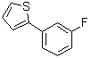 结构式 CAS# 58861-49-7, 2-(3-氟苯基)噻吩