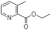 structure of CAS# 58997-10-7, Ethyl 3-methyl-2-pyridinecarboxylate;3-Methyl-2-pyridinecarboxylic acid ethyl ester