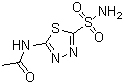structure of CAS# 59-66-5, Acetazolamide;2-Acetamido-5-sulfamoyl-1,3,4-thiadiazole; 2-Acetylamino-1,3,4-thiadiazole-5-sulfonamide; 5-Acetamido-1,3,4-thiadiazole-2-sulfonamide
