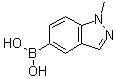 结构式 CAS# 590418-08-9, 1-甲基吲唑-5-基硼酸