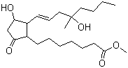 structure of CAS# 59122-46-2, Misoprostol;(11alpha,13E)-(+)-11alpha,16-Dihydroxy-16-methyl-9-oxoprost-13E-en-1-oic acid methyl ester