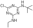 structure of CAS# 5915-41-3, Terbutylazine;2-tert-Butylamino-4-chloro-6-ethylamino-1,3,5-triazine; Terbutylazine; 6-Chloro-N-(1,1-dimethylethyl)-N'-ethyl-1,3,5-triazine-2,4-diamine; Gardoprim; GS-13529; Primatol M
