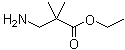 结构式 CAS# 59193-77-0, 3-氨基-2,2-二甲基丙酸乙酯
