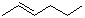 2-Hexene molecular structure (CAS 592-43-8)