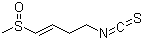 结构式 CAS# 592-95-0, 莱菔素; (E)-4-异硫氰酸基-1-(甲基亚磺酰基)-1-丁烯