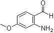 structure of CAS# 59236-36-1, 2-Amino-4-methoxybenzaldehyde;4-Methoxy-2-aminobenzaldehyde; NSC 284153
