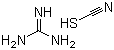 structure of CAS# 593-84-0, Guanidine thiocyanate;Guanidinium thiocyanate
