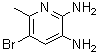 结构式 CAS# 59352-90-8, 5-溴-6-甲基-2,3-吡啶二胺