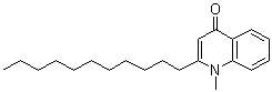 structure of CAS# 59443-02-6, 1-Methyl-2-undecyl-4(1H)-quinolone