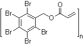structure of CAS# 59447-57-3, Poly(pentabromobenzyl acrylate);Ameribrom FR 1025; FR 1025; FR 1025P; PBB-PA; PBBPA-FR 1025; Pentabromobenzyl acrylate homopolymer