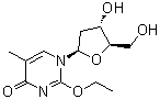 结构式 CAS# 59495-21-5, 2-O-乙基胸苷