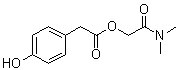 结构式 CAS# 59721-16-3, 4-羟基苯乙酸 2-(二甲基氨基)-2-氧代乙基酯