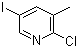 structure of CAS# 59782-89-7, 2-Chloro-5-iodo-3-methylpyridine