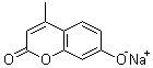structure of CAS# 5980-33-6, 4-Methylumbelliferone sodium salt;7-Hydroxy-4-methylcoumarin sodium salt; Mendiaxon sodium salt; Sodium 4-methylumbelliferone