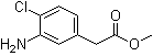 结构式 CAS# 59833-69-1, (3-氨基-4-氯苯基)乙酸甲酯