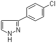 结构式 CAS# 59843-58-2, 3-(4-氯苯基)-1H-吡唑