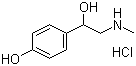 结构式 CAS# 5985-28-4, 辛弗林盐酸盐; 1-(4-羟基苯基)-2-(甲基氨基)-乙醇盐酸盐