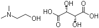 structure of CAS# 5988-51-2, 2-Dimethylaminoethanol (+)-bitartrate salt;N,N-Dimethylethanolamine (+)-bitartrate salt