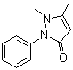 structure of CAS# 60-80-0, Antipyrine;1,2-Dihydro-1,5-dimethyl-2-phenyl-3H-pyrazol-3-one; 2,3-Dimethyl-1-phenyl-3-pyrazolin-5-one; Phenazone