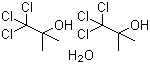 structure of CAS# 6001-64-5, 1,1,1-Trichloro-2-methyl-2-propanol hemihydrate;Chloretone