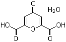 结构式 CAS# 6003-94-7, 白屈菜酸单水合物; 白屈氨酸单水合物; 4-氧代-4H-吡喃-2,6-二甲酸单水合物