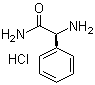 结构式 CAS# 60079-51-8, (S)-2-氨基-2-苯乙酰胺盐酸盐