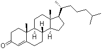 结构式 CAS# 601-57-0, 4-胆甾烯-3-酮