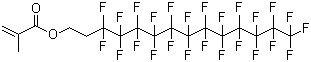 2-全氟十二烷基乙基甲基丙烯酸酯分子结构 (CAS 6014-75-1)
