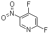 结构式 CAS# 60186-15-4, 2,4-二氟-5-硝基吡啶