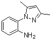 structure of CAS# 60418-47-5, 3,5-Dimethyl-1-(2-aminophenyl)pyrazole;2-(3,5-Dimethylpyrazol-1-yl)phenylamine