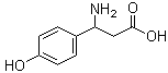 结构式 CAS# 6049-54-3, 3-氨基-3-(4-羟基苯基)丙酸