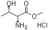 结构式 CAS# 60538-15-0, D-苏氨酸甲酯盐酸盐