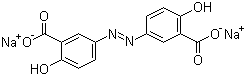 structure of CAS# 6054-98-4, Olsalazine disodium;C.I. 14130; Disodium 5,5'-azodisalicylate