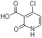 结构式 CAS# 605661-82-3, 4-氯-1,2-二氢-2-氧代-3-吡啶羧酸