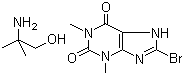 structure of CAS# 606-04-2, Pamabrom;2-Amino-2-methylpropanol 8-bromotheophyllinate