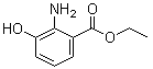 structure of CAS# 606-13-3, 2-Amino-3-hydroxybenzoic acid ethyl ester;Ethyl 2-Amino-3-hydroxybenzoate; Ethyl 3-hydroxyanthranilate