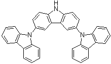 structure of CAS# 606129-90-2, 9'H-[9,3',6',9]Tercarbazole;3,6-Bis(carbazol-9-yl)carbazole; 3,6-Di(9-carbazolyl)-9H-carbazole; 3,6-Dicarbazolylcarbazole