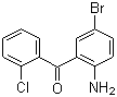 structure of CAS# 60773-49-1, 2-Amino-5-bromine-2'-chloro benzophenone;5-Bromo-2'-chloro-2-aminobenzophenone; 2-Amino-5-bromo-2'-chlorobenzophenone