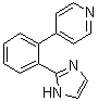 结构式 CAS# 608515-26-0, 4-[2-(1H-咪唑-2-基)苯基]吡啶