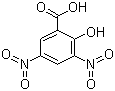 structure of CAS# 609-99-4, 3,5-Dinitrosalicylic acid;3,5-Dinitro-2-hydroxybenzoic acid