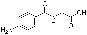 结构式 CAS# 61-78-9, (4-氨基苯甲酰基氨基)乙酸