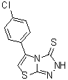 structure of CAS# 610276-80-7, 5-(4-Chlorophenyl)thiazolo[2,3-c]-1,2,4-triazole-3(2H)-thione