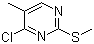 structure of CAS# 61044-96-0, 4-Chloro-5-methyl-2-(methylthio)pyrimidine;4-Chloro-5-methyl-2-methylsulfanylpyrimidine