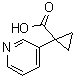 structure of CAS# 610791-39-4, 1-(3-Pyridyl)cyclopropanecarboxylic acid;1-(Pyridin-3-yl)cyclopropanecarboxylic acid