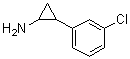 结构式 CAS# 61114-40-7, 2-(3-氯苯基)环丙胺